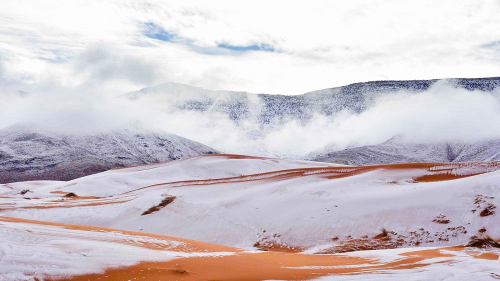 Neve nel deserto, Sahara imbiancato [VIDEO]
