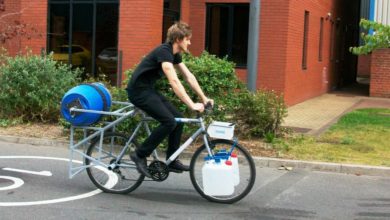 La lavatrice-bicicletta a impatto zero che funziona pedalando