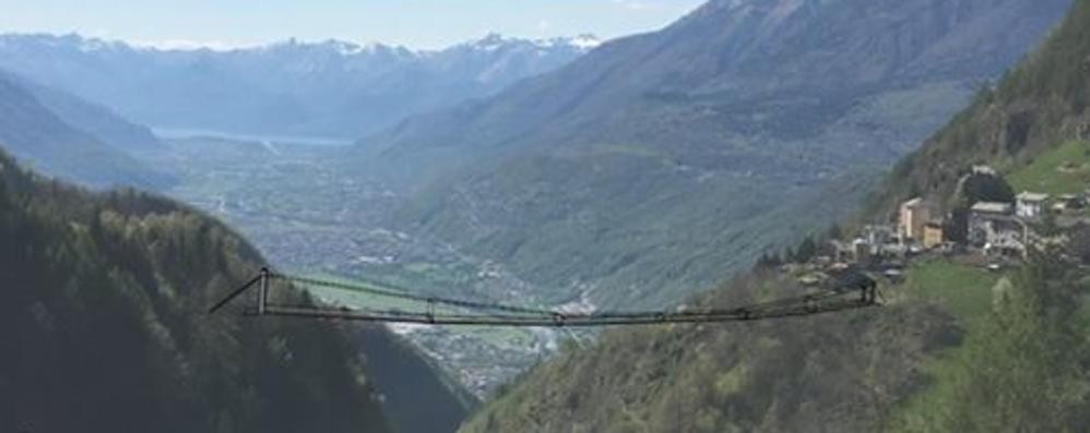 In Valtellina sarà inaugurato il ponte tibetano più alto d'Europa