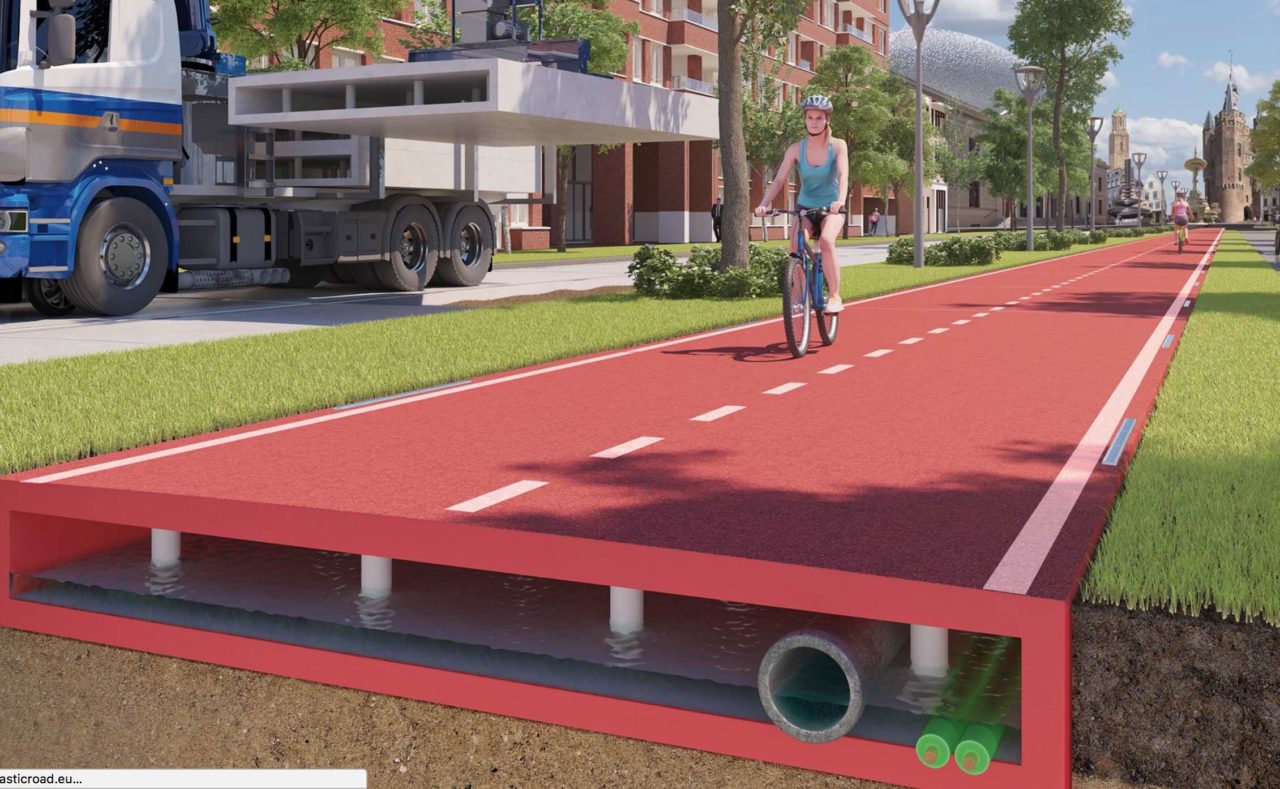 In Olanda la prima pista ciclabile realizzata con plastica riciclata