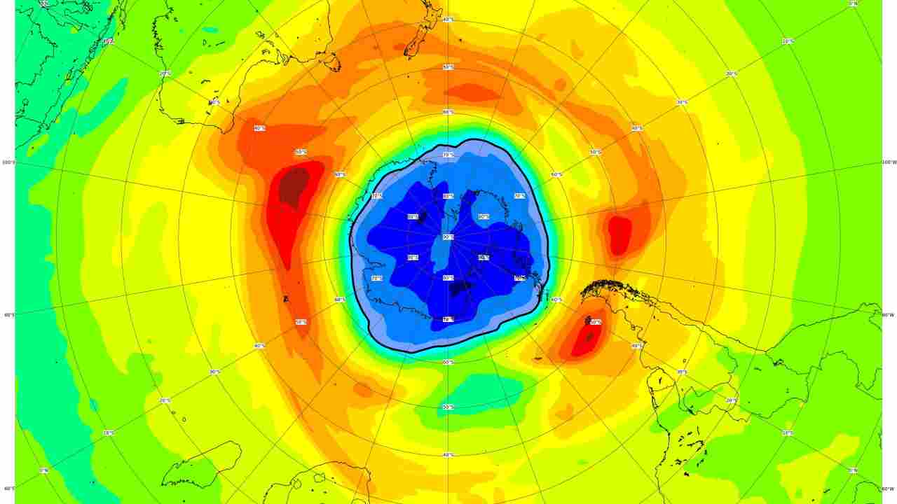 Il buco dell'ozono si sta chiudendo