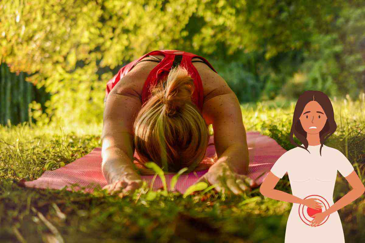 posizione yoga per gonfiore