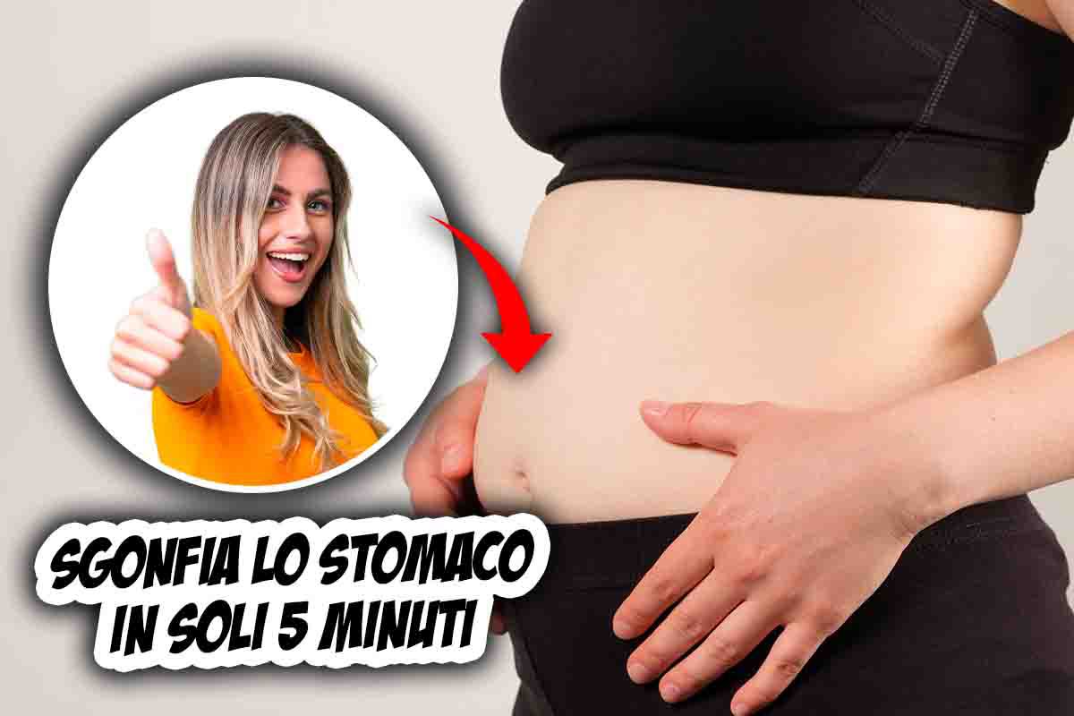 deflate your belly in 5 minutes
