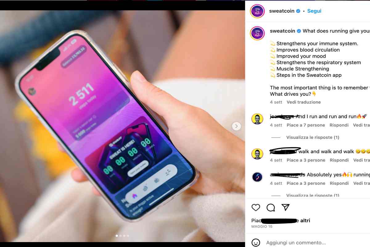 sweatcoin come funziona