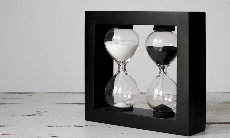 Clessidre bianca nera