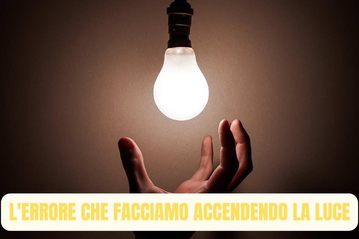 errori comuni accendendo le luci