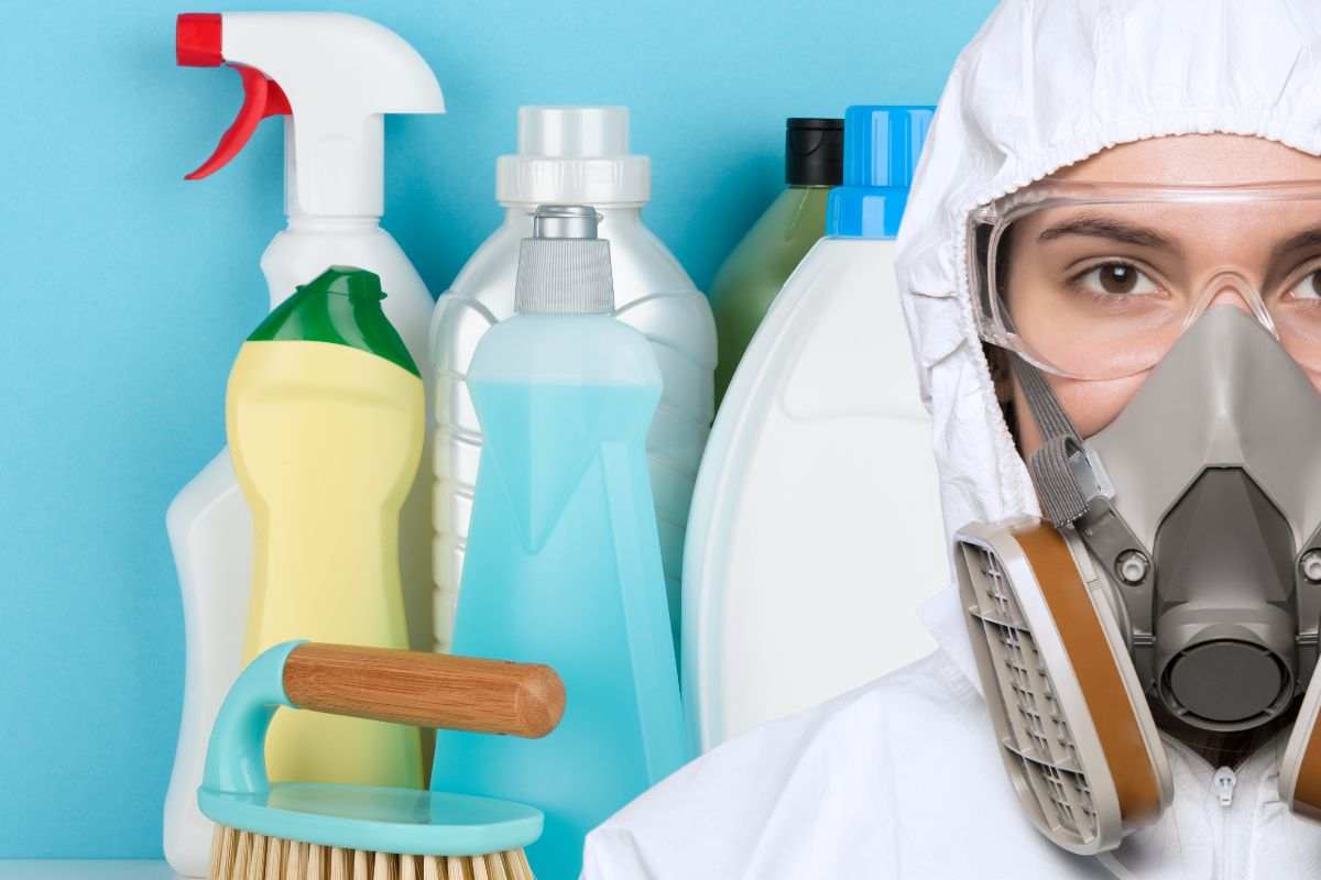 L'uso di prodotti chimici per la pulizia accentua l'inquinamento interno
