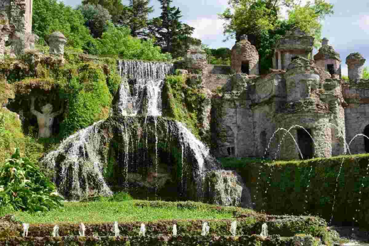 Cascate e parco naturalistico vicino Roma
