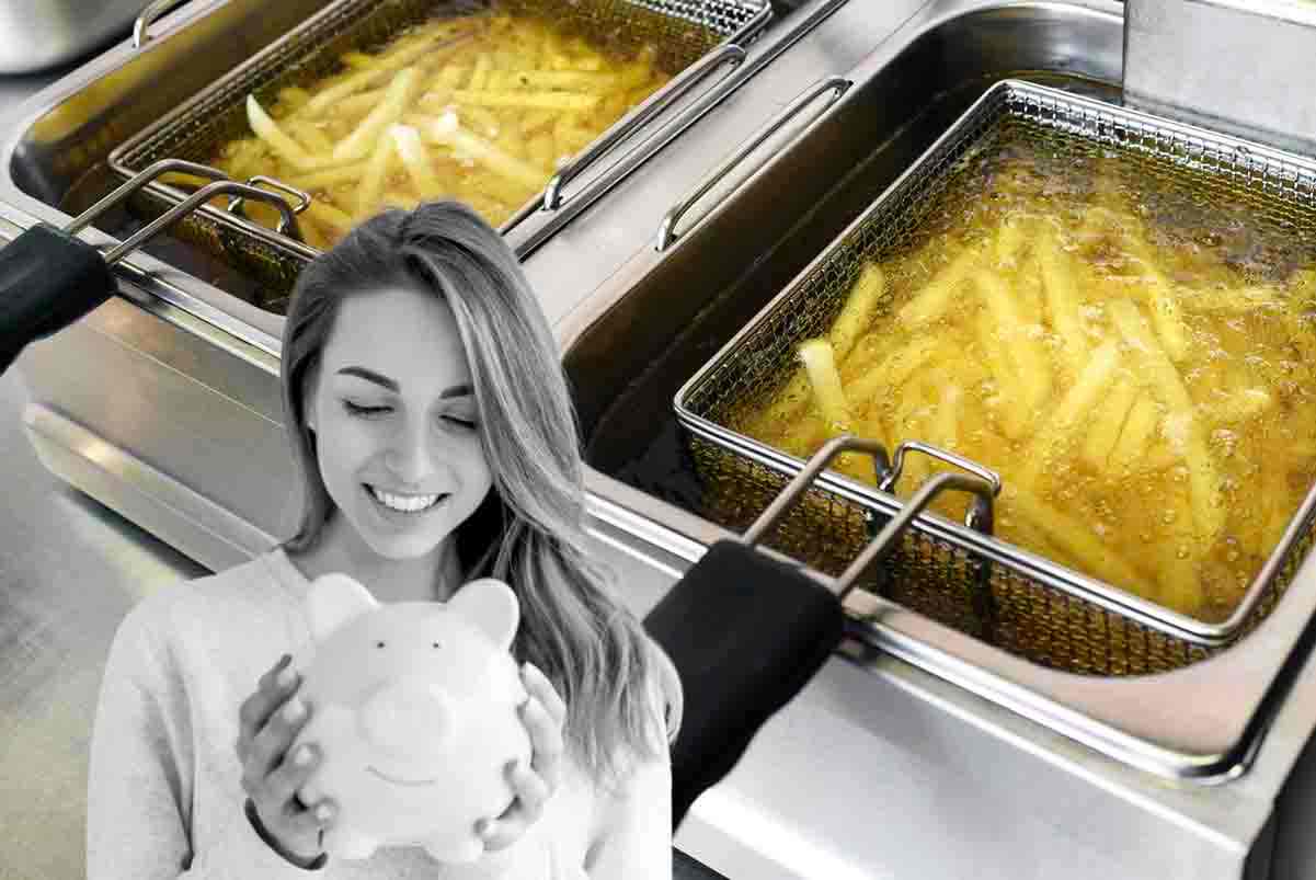 Trucco per riciclare l'olio fritto