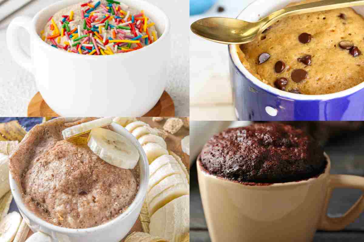 Torta in tazza, 4 ricette
