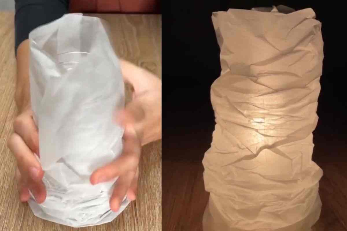 barattolini conserve riciclati lampade