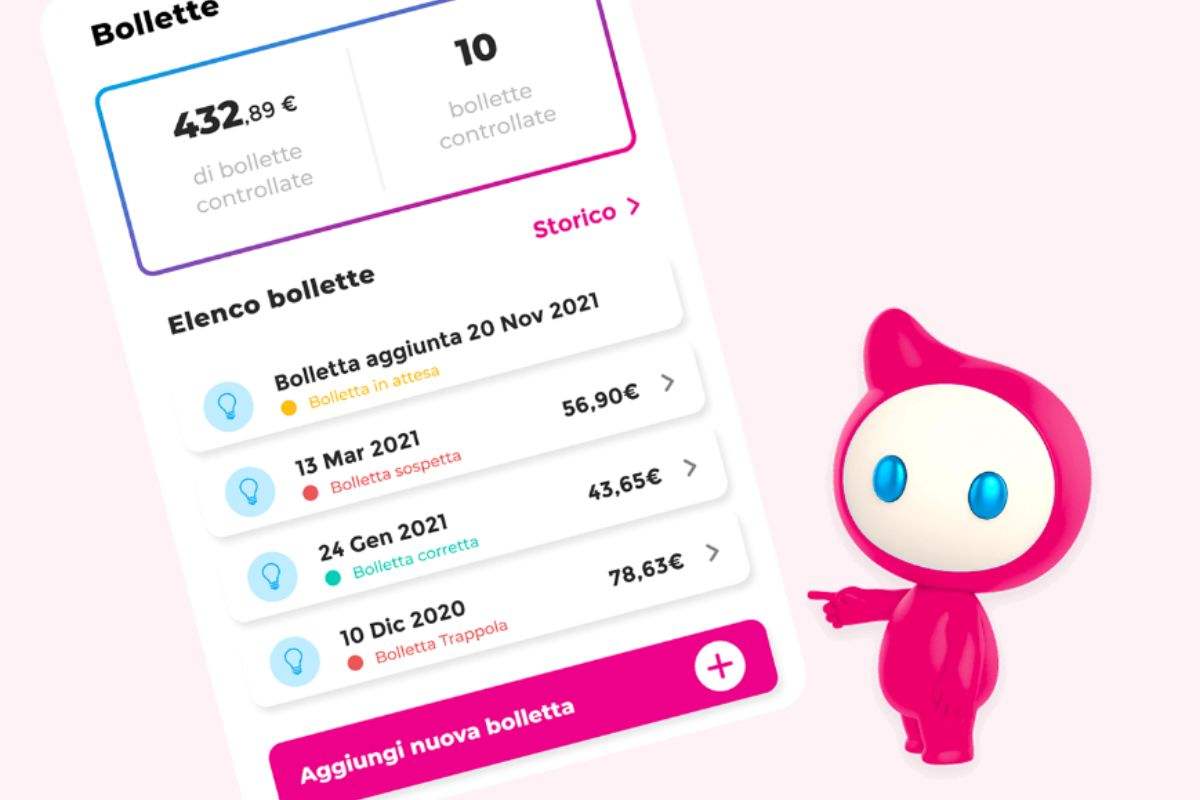 billo app risparmiare in bolletta