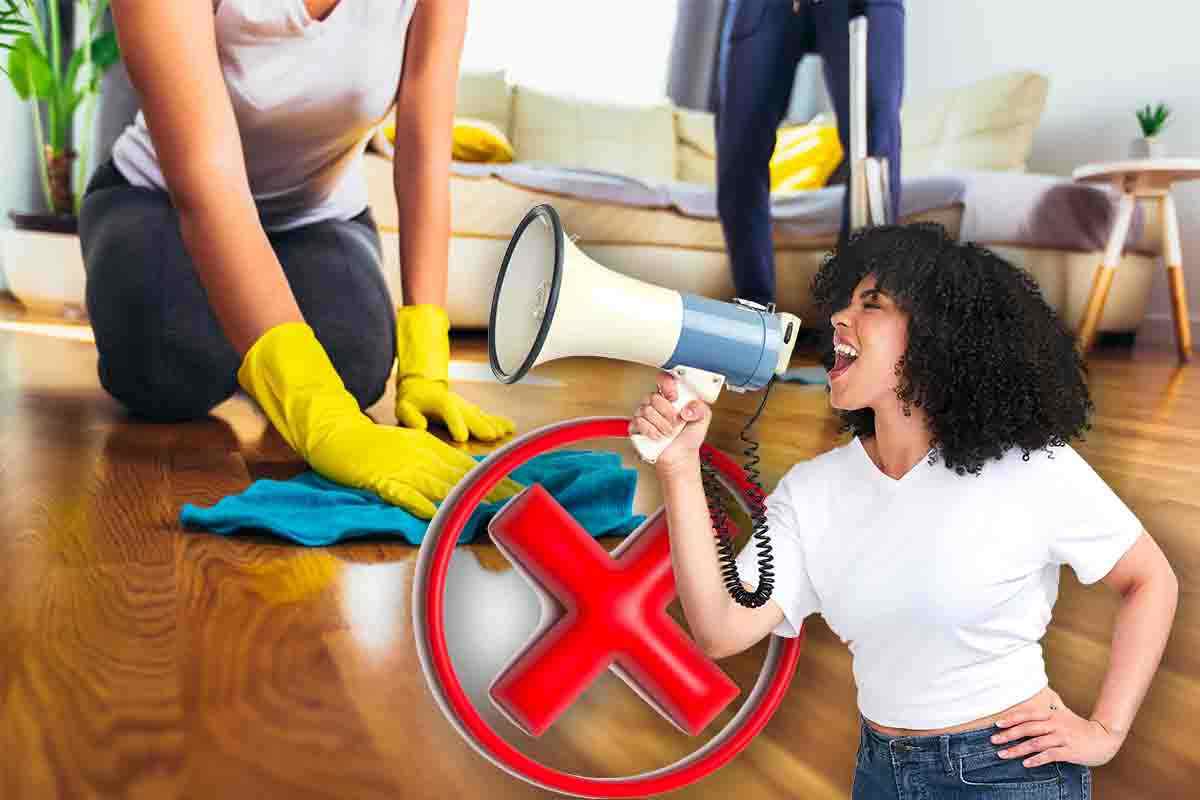 errori quando pulisci casa