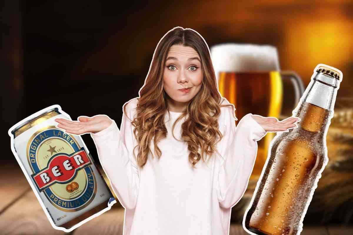 birra in lattina o in vetro