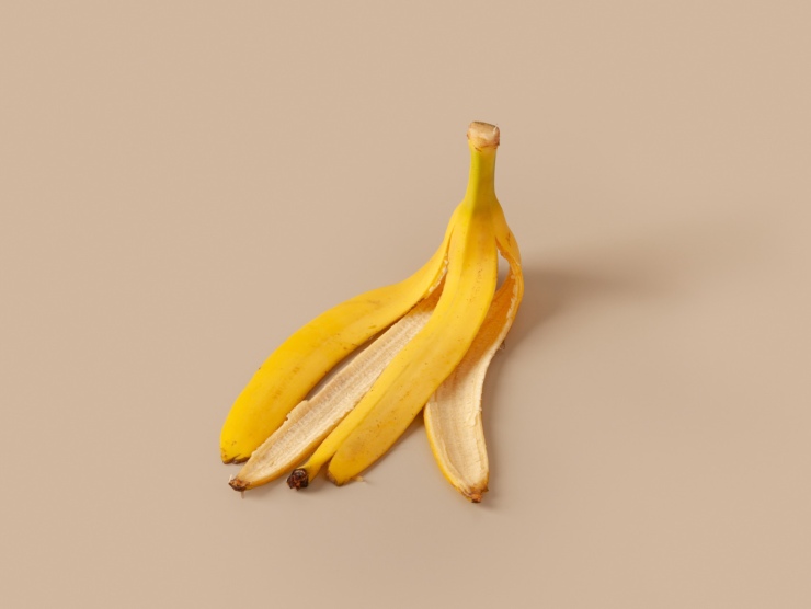 buccia banana vetri