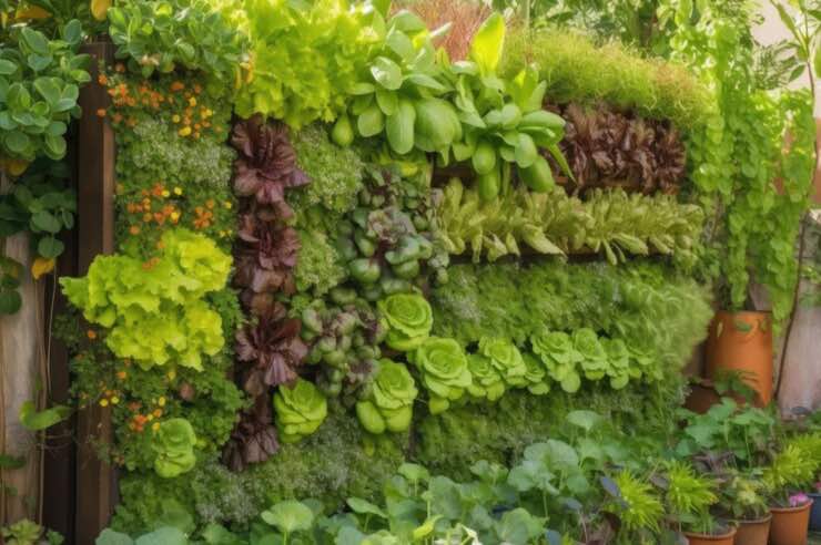 creare in casa un giardino verticale con pallet