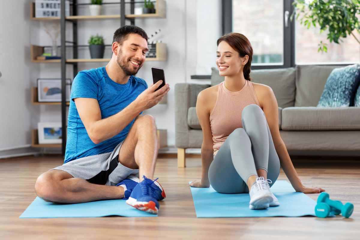 home fitness con app e siti