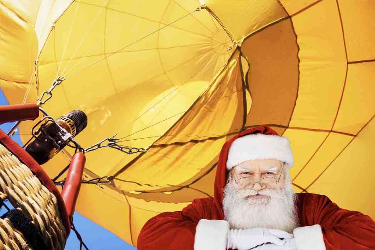 mongolfiera di natale fai da te