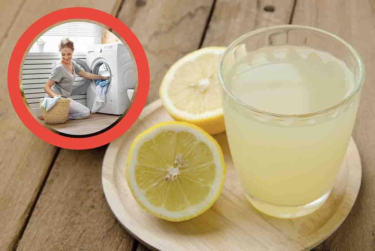Succo di limone per la tua lavatrice
