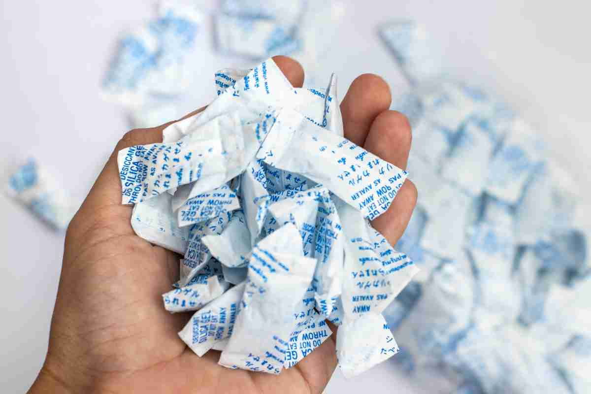 riciclare bustine di silica gel