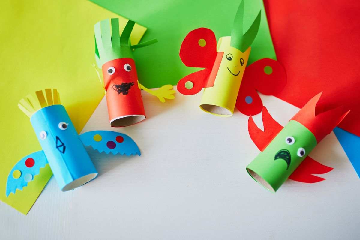 giochi bambini fai da te rotolo carta igienica