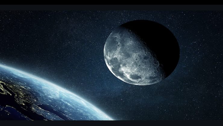 allontanamento della luna