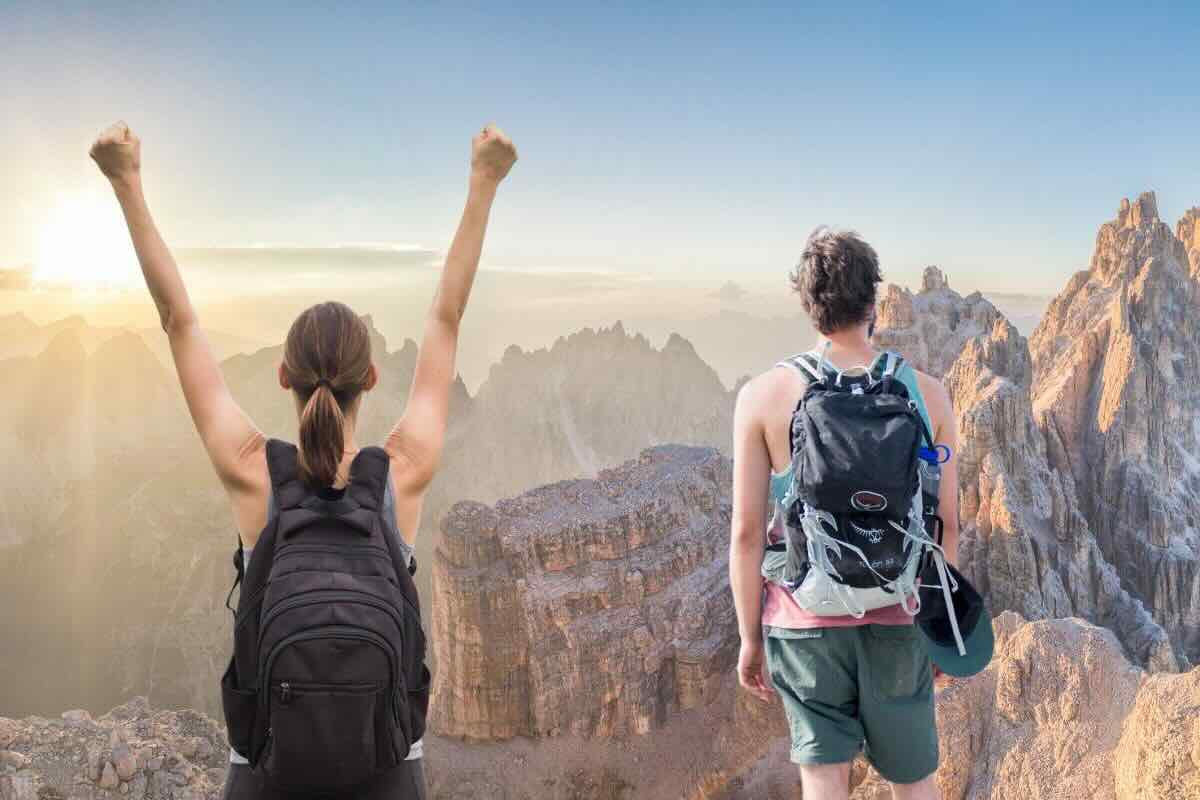 punto per ammirare le dolomiti