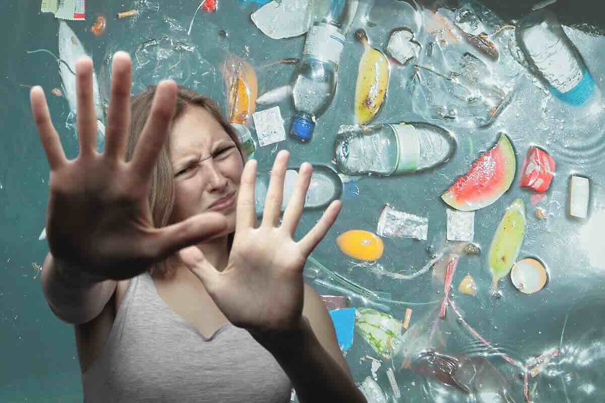 grande isola di plastica a rischio
