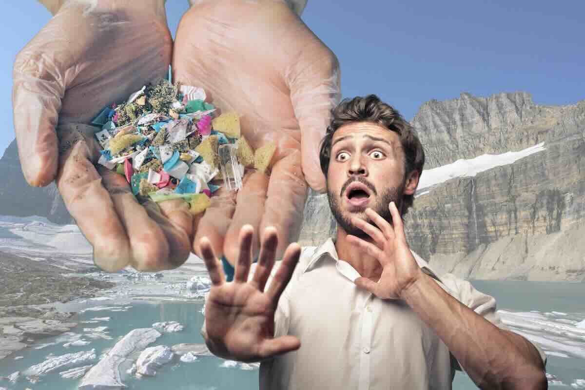 microplastiche sui ghiacciai