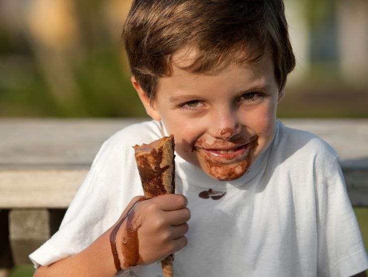 macchie gelato vestiti