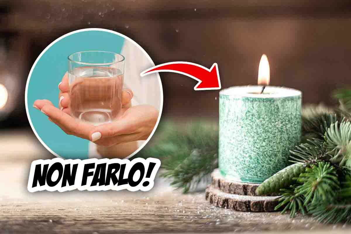 non spegnere la candela con l'acqua, soluzione