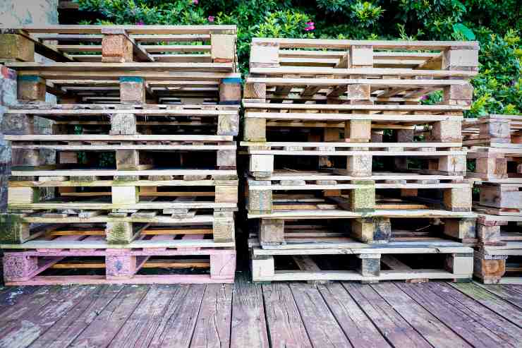 utilizzare pallet in giardino