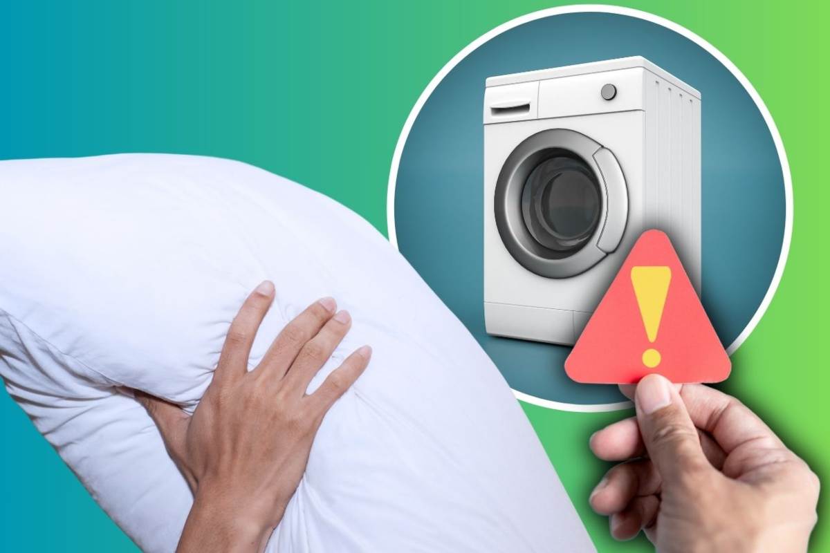 Errore da evitare nel lavaggio del cuscino