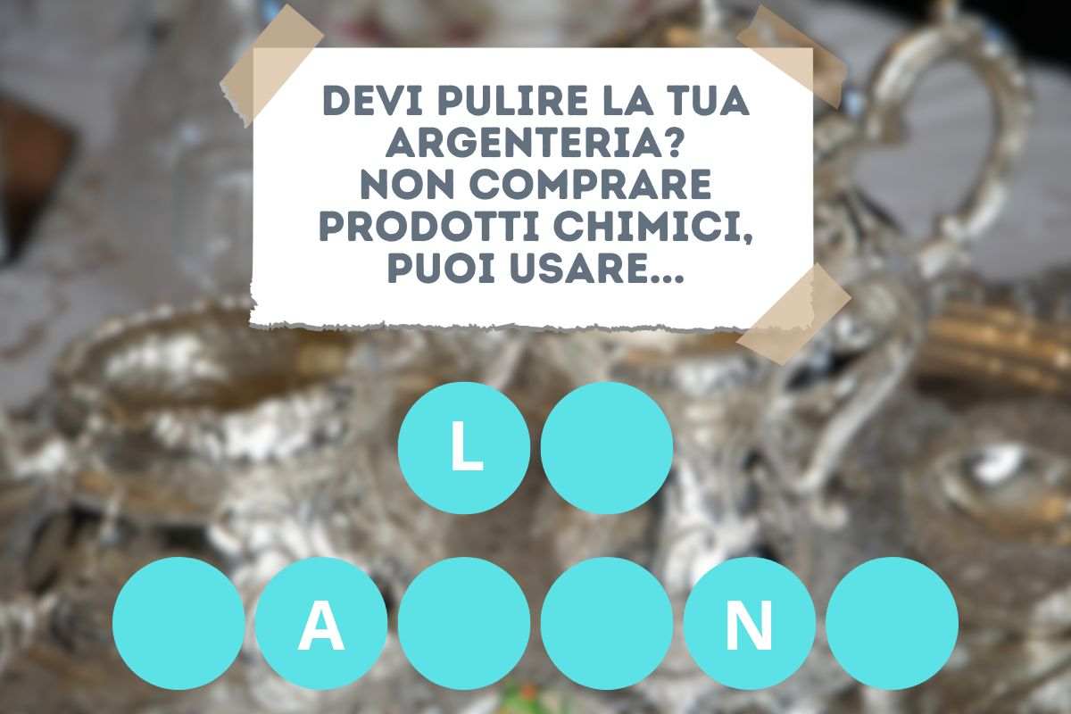 le bucce di banana per pulire l'argenteria