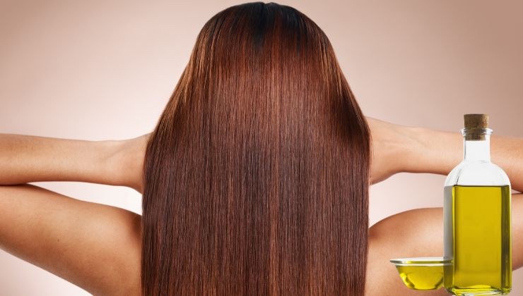 capelli forti con l'olio di oliva
