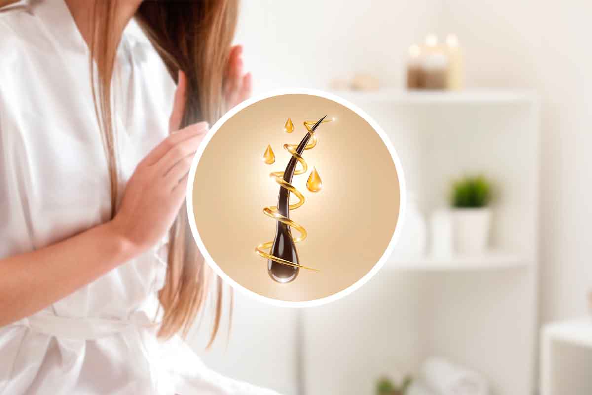 la cheratina per la bellezza dei capelli