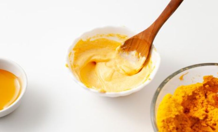 crema depilatoria con yogurt e curcuma