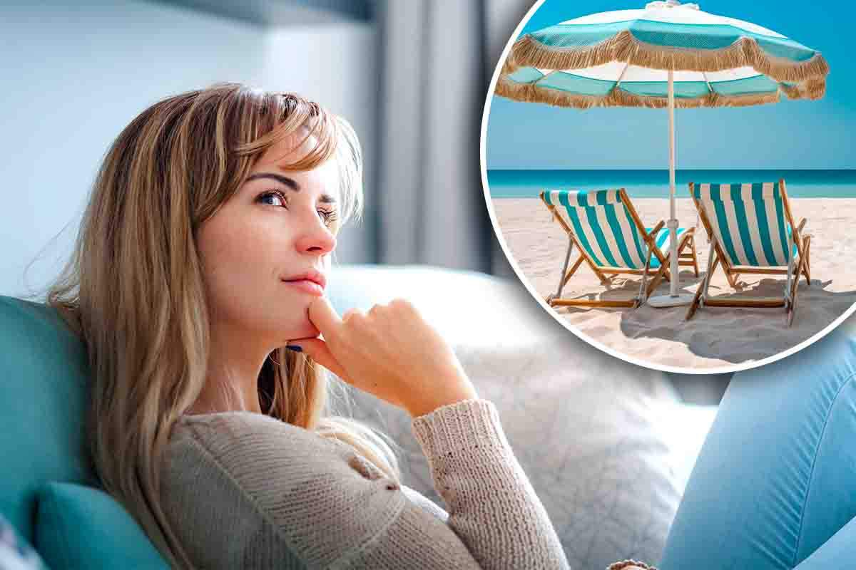 lasciare l'ombrellone in spiaggia non è legale