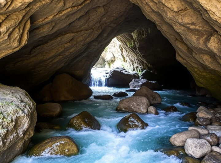 "Immagine di un incontro sulla speleologia e torrentismo, esplorando grotte e torrenti per la salvaguardia ambientale."