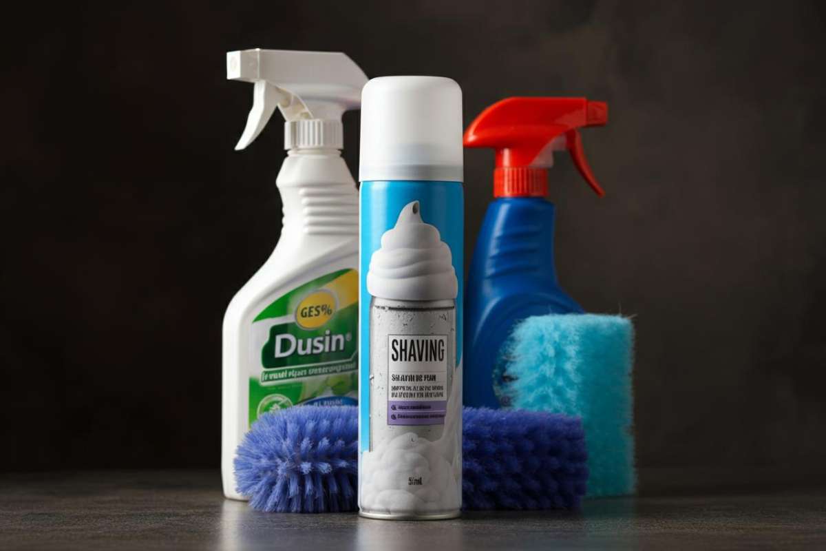 come utilizzare la schiuma da barba per le pulizie