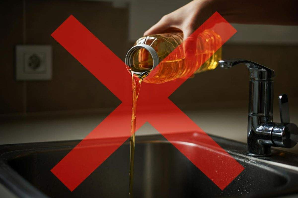 No olio lavandino, problemi