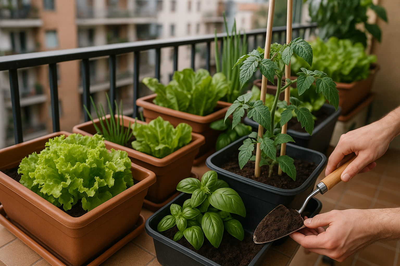 orto in balcone — Orto in balcone: coltivare verdure fresche in 2 metri quadri (2)