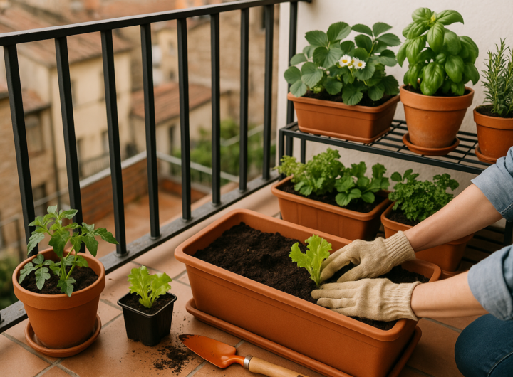 orto in balcone — Orto in balcone: coltivare verdure fresche in 2 metri quadri
