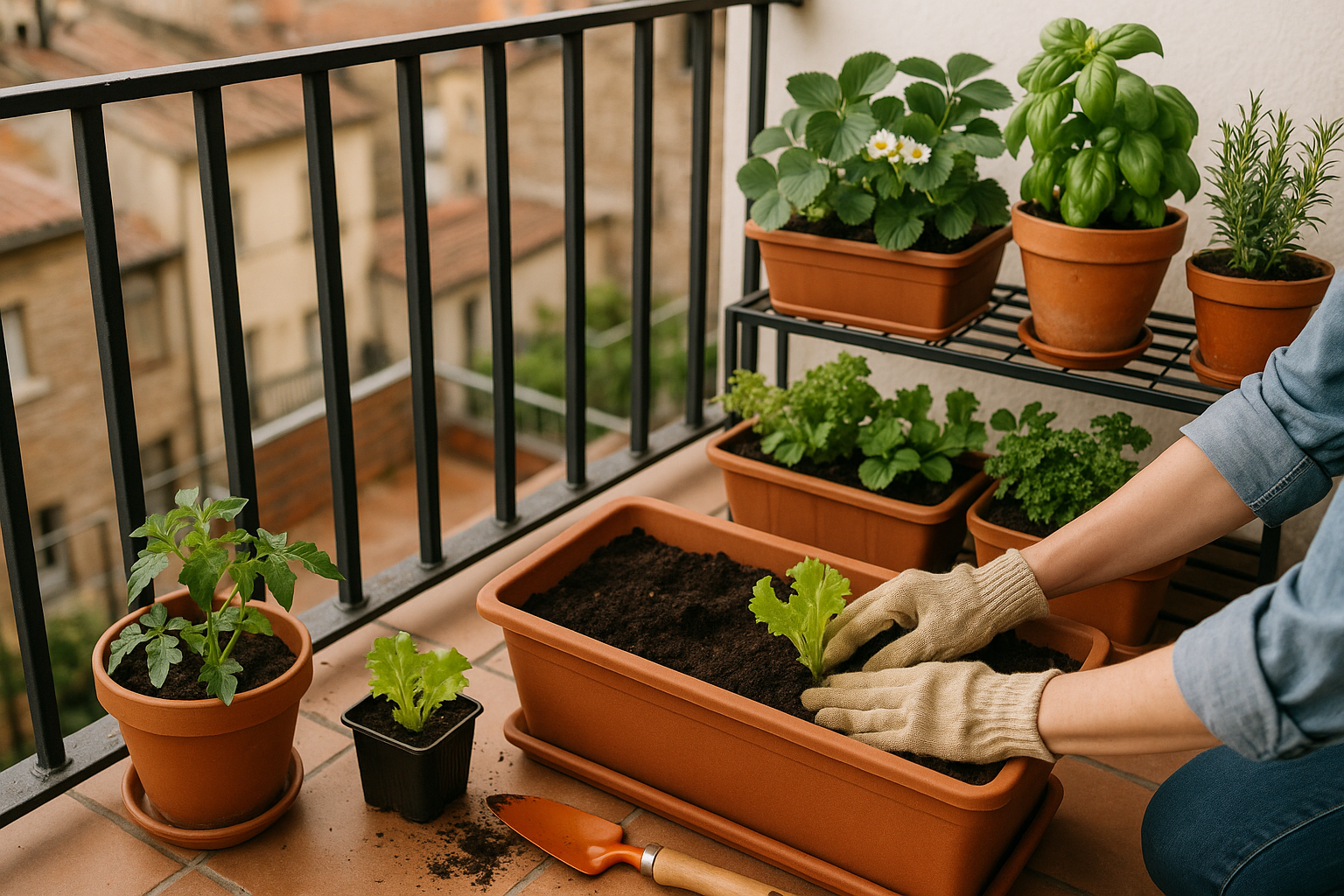 orto in balcone — Orto in balcone: coltivare verdure fresche in 2 metri quadri
