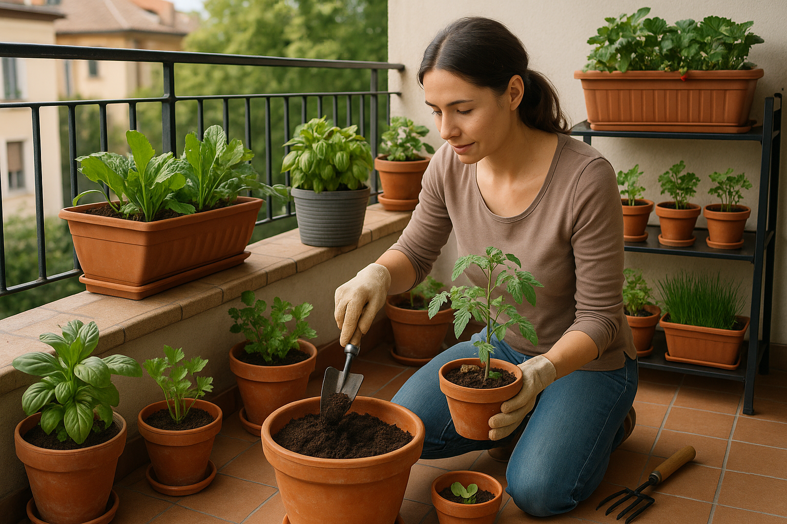 orto in balcone — Orto in balcone: coltivare verdure fresche in 2 metri quadri