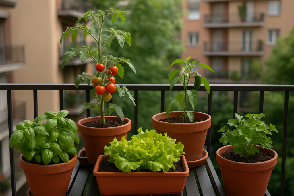orto sul balcone — Orto sul balcone: come coltivare verdure in poco spazio