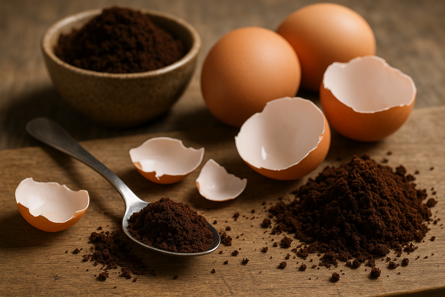 gusci d'uovo fondi di caffè — Gusci d'uovo e fondi di caffè (2)