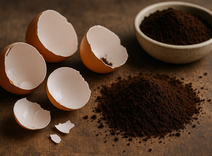 gusci d'uovo fondi di caffè — Gusci d'uovo e fondi di caffè