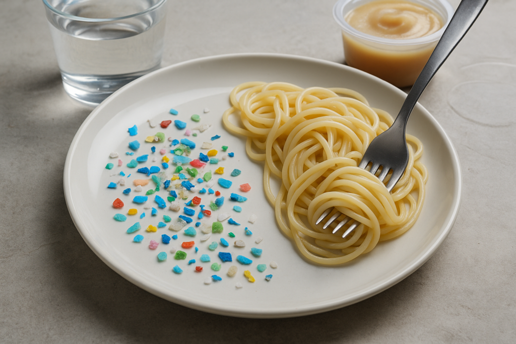 Microplastiche nel cibo: come proteggersi a tavola