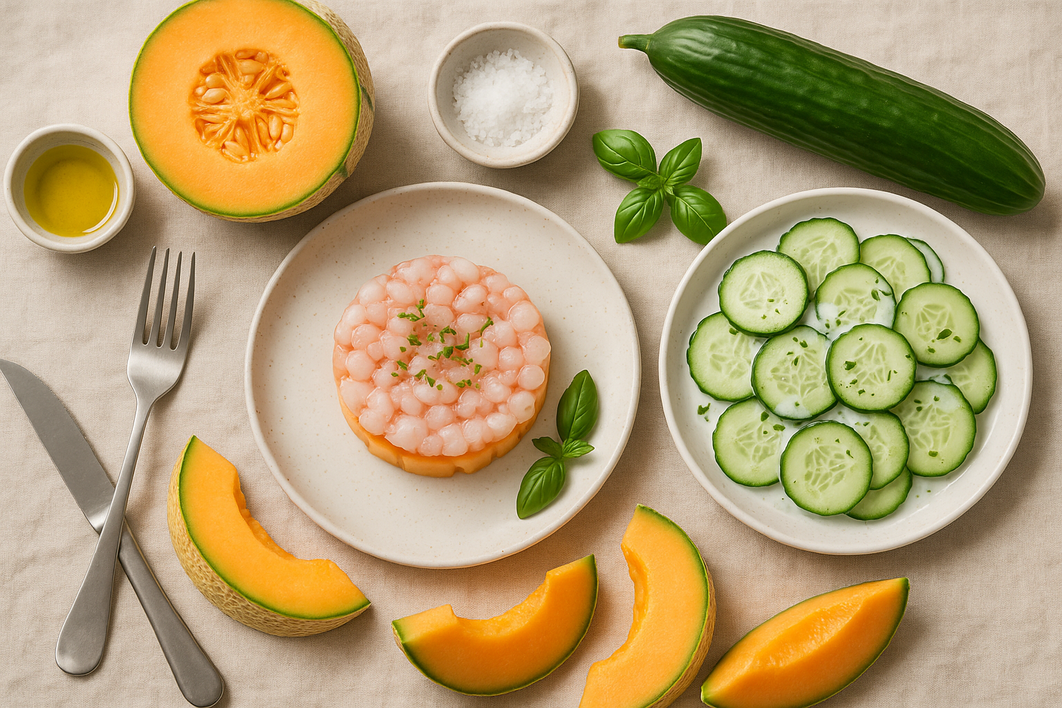ricette estive leggere — Ricette estive fresche e sostenibili: tartare di gamberi e insalate (2)